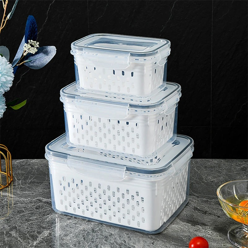 Draining Basket Containers 3pcs/ set