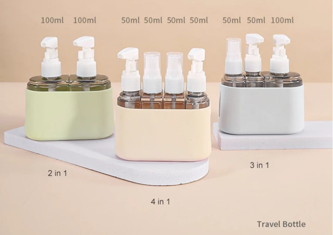 Travel Bottle Set Toiletry bag for the ultimate