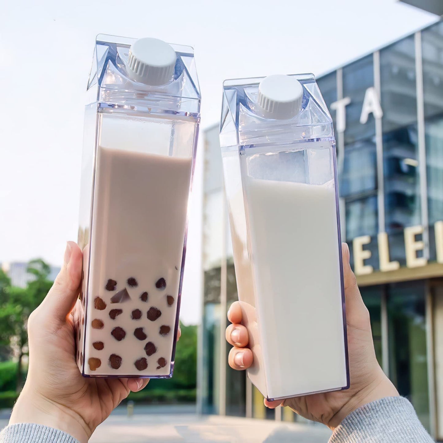 Milk Box Shaped Water Bottle