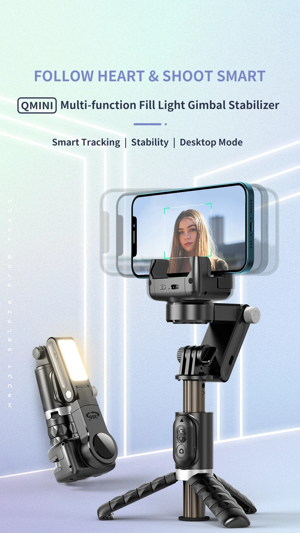 Gimbal Stabilizer for Smartphones Q18 Gimbal