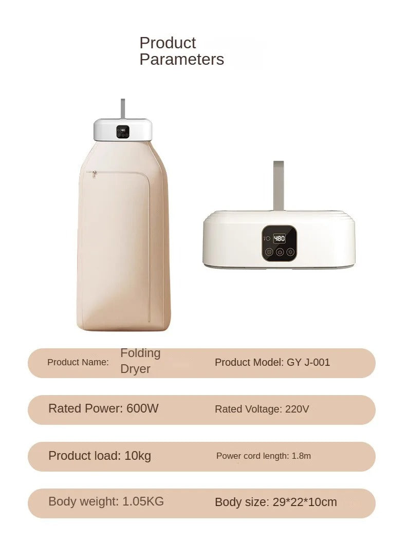 Folding Dryer Electric Portable Clothes Dryer, Plug Type: US