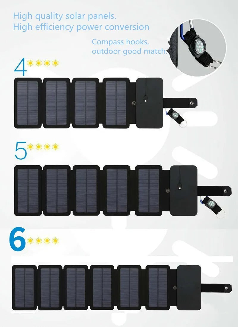 Solar Panels Chargers Foldable Solar Panel Charger with USB Output Device Camping Tool