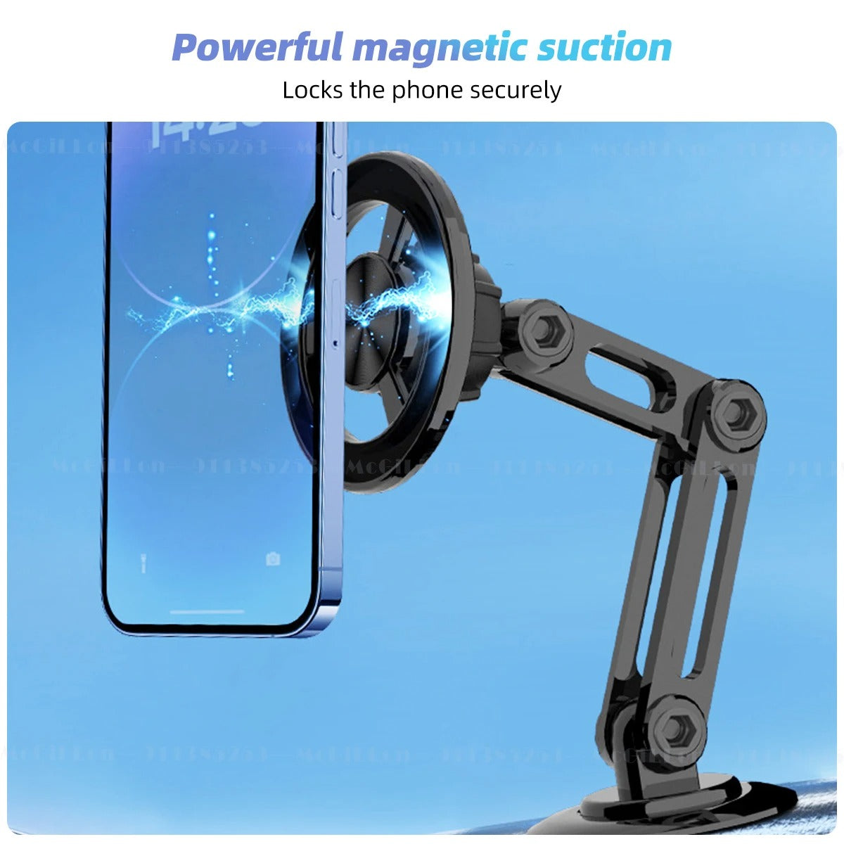 Car Phone Holder 720° Rotating Metal