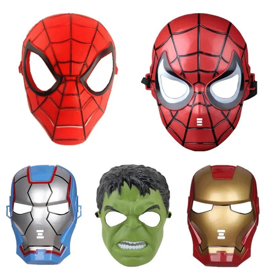 Avengers Superhero Kids Masks: Spiderman, Hulk, Iron Man, Wolverine Cosplay