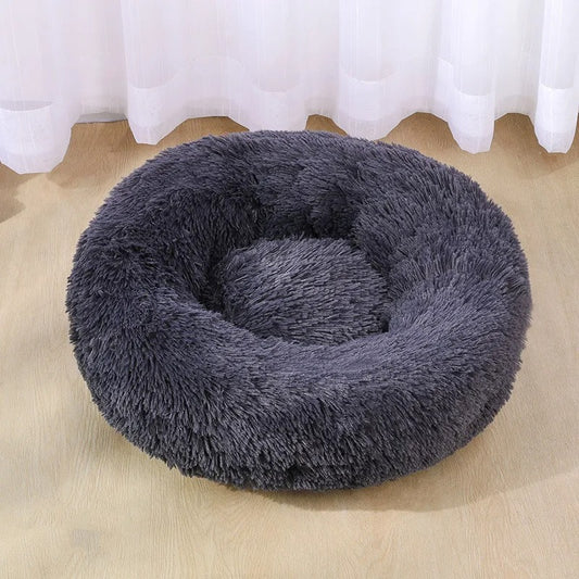 Donut Dog Bed Washable Ideal Fluffy Soft Warm Calming Bed Calming Dog Bed