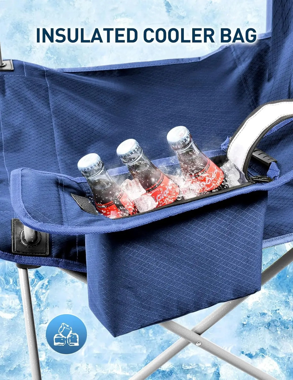 Retractable Sun Canopy Camping Chair