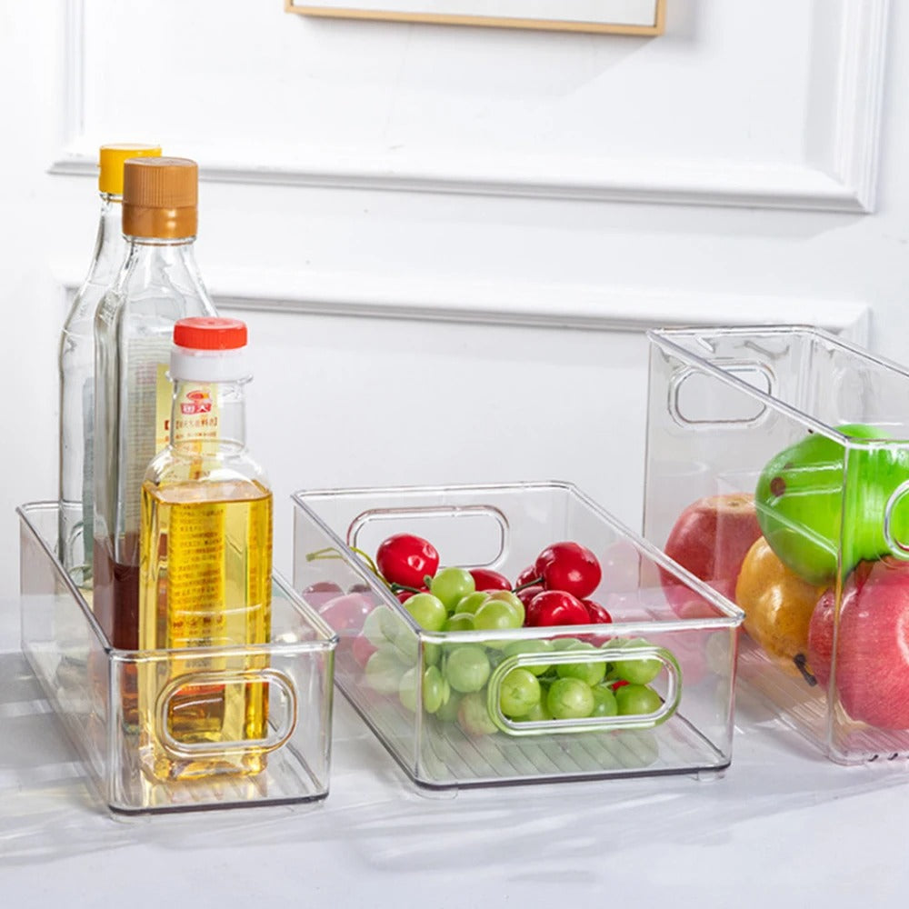 Transparent Fridge Storage Bin