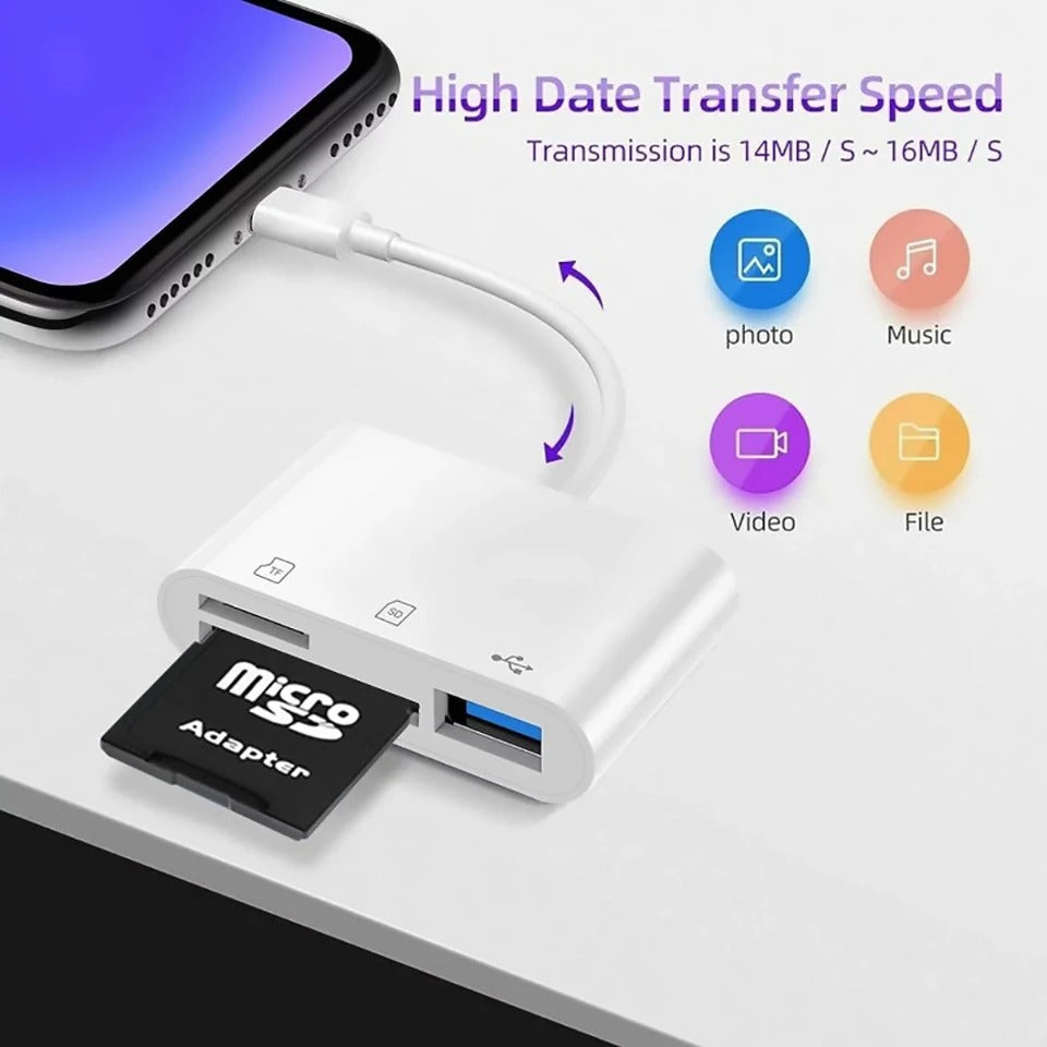 SD Card Reader 3 in 1