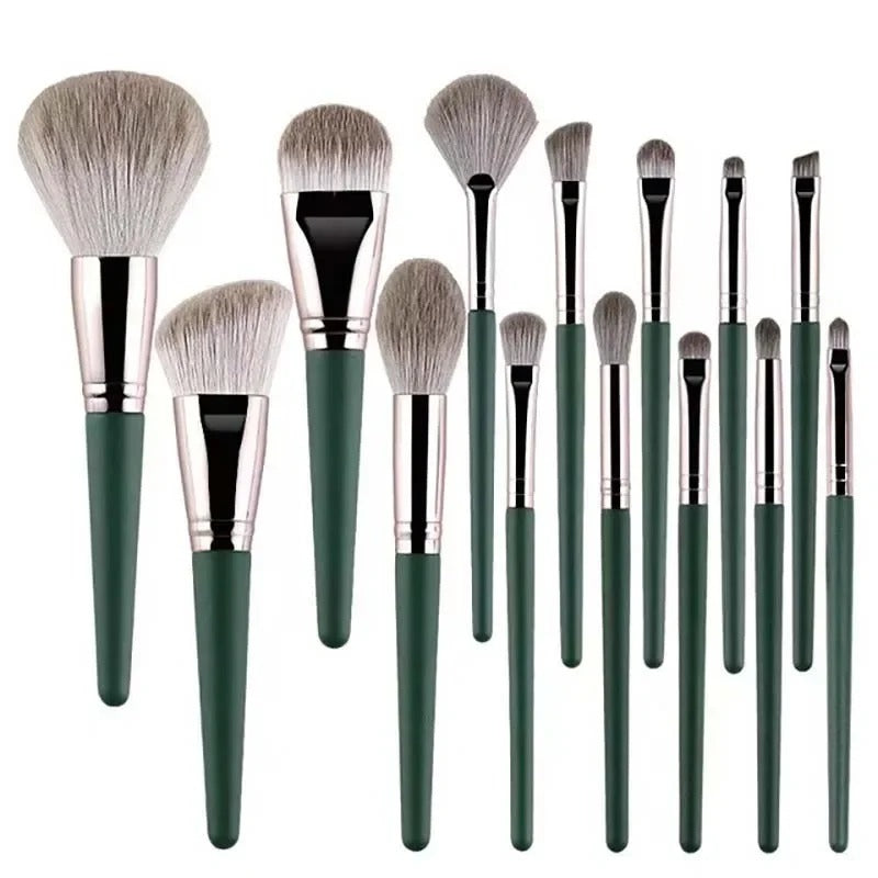 Makeup Brush Set 14Pcs Soft Fluffy Cosmetic Powder Eye Shadow Foundation