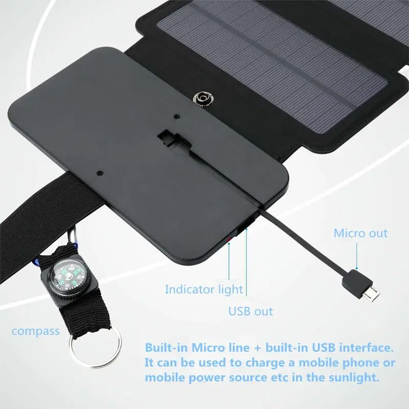 Solar Panels Chargers Foldable Solar Panel Charger with USB Output Device Camping Tool