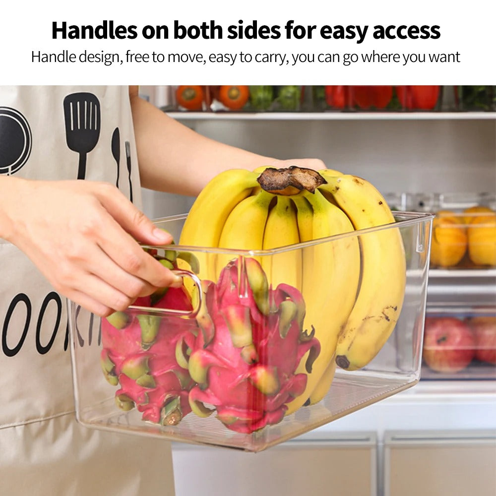 Transparent Fridge Storage Bin