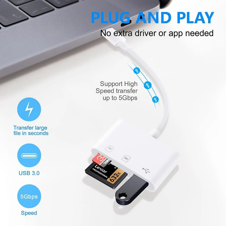 SD Card Reader 3 in 1