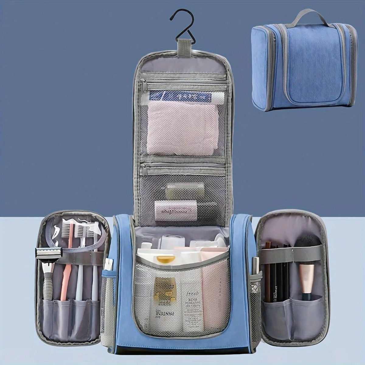 Toiletry Bag Large Waterproof Hanging Cosmetic Bag