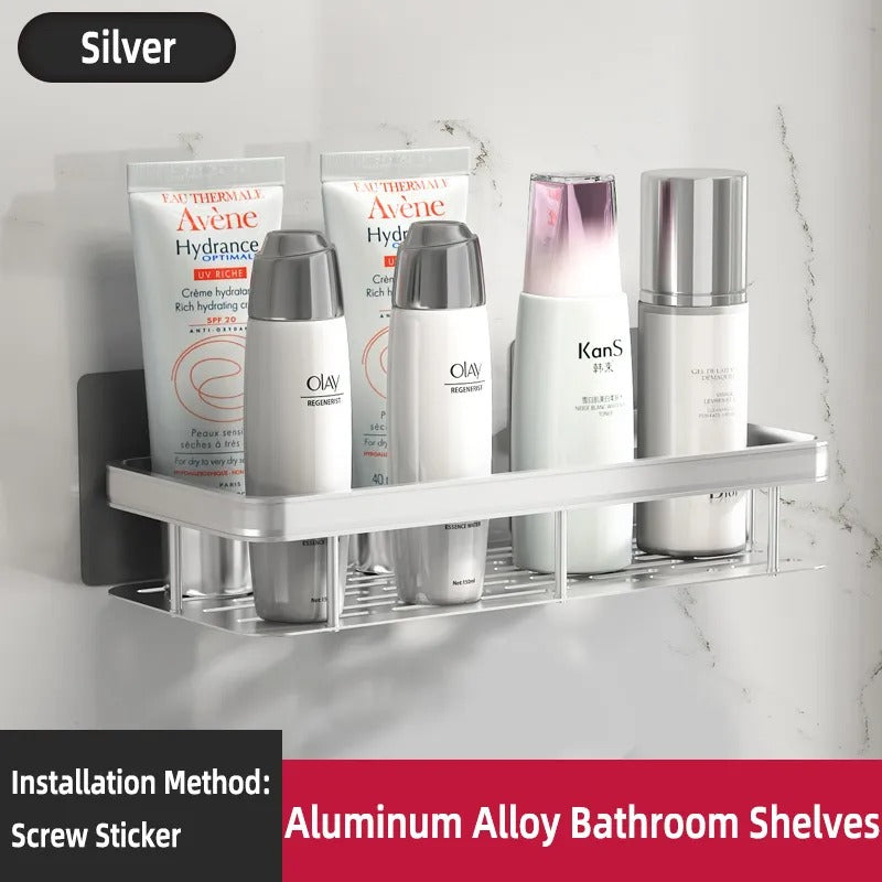 Bathroom Shelf Kitchen Storage Organizer Aluminum Alloy Bathroom Accessories