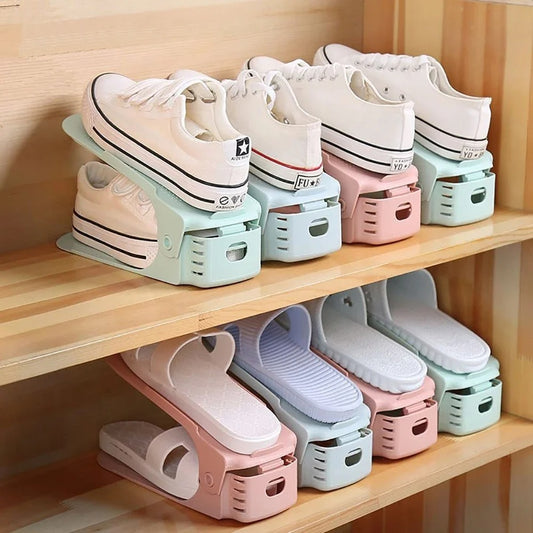 Double-Layer Shoe Rack - 10PCS