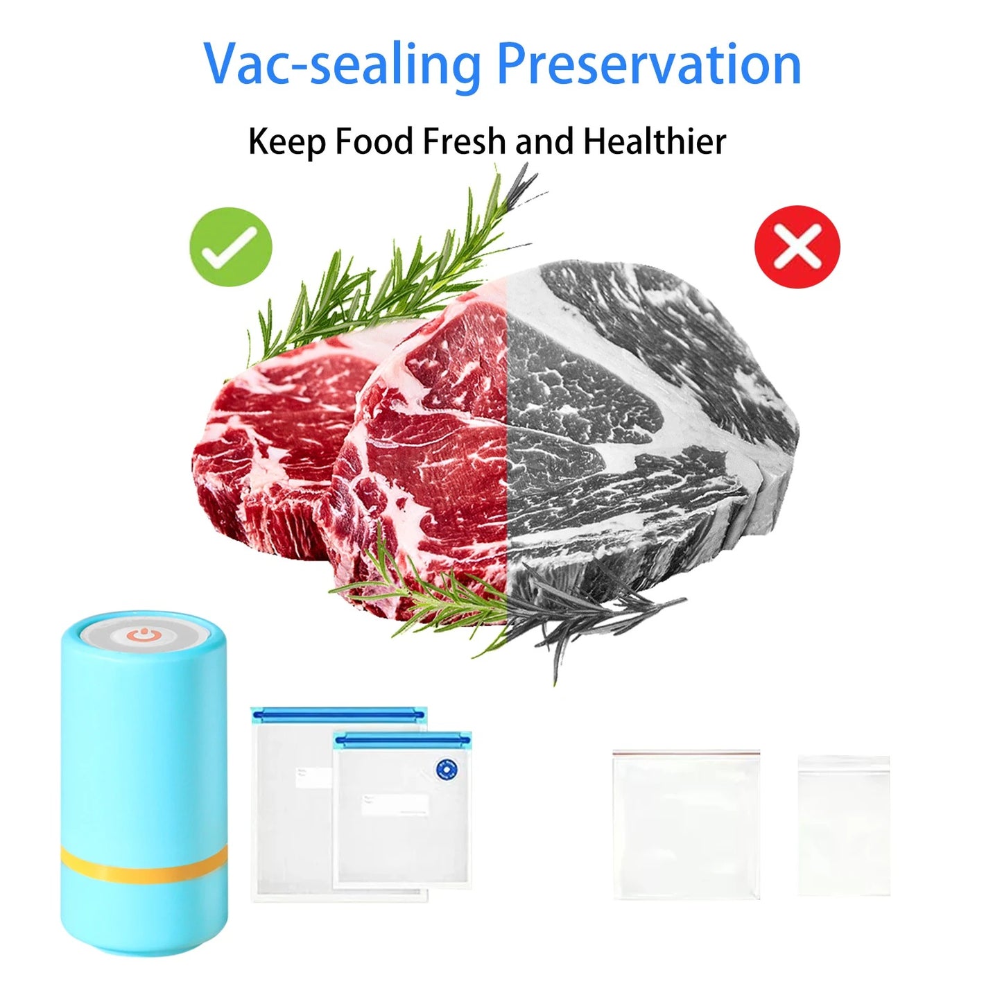 Portable vacuum sealer