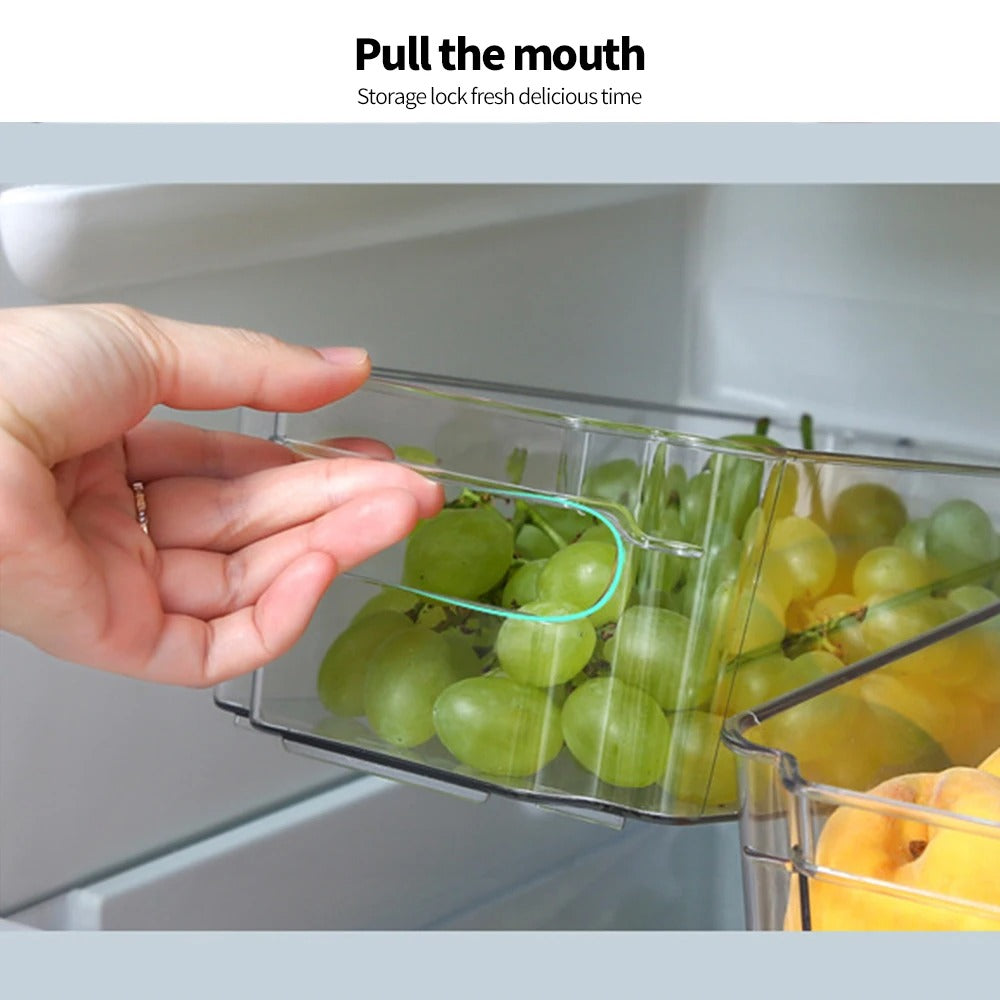 Transparent Fridge Storage Bin