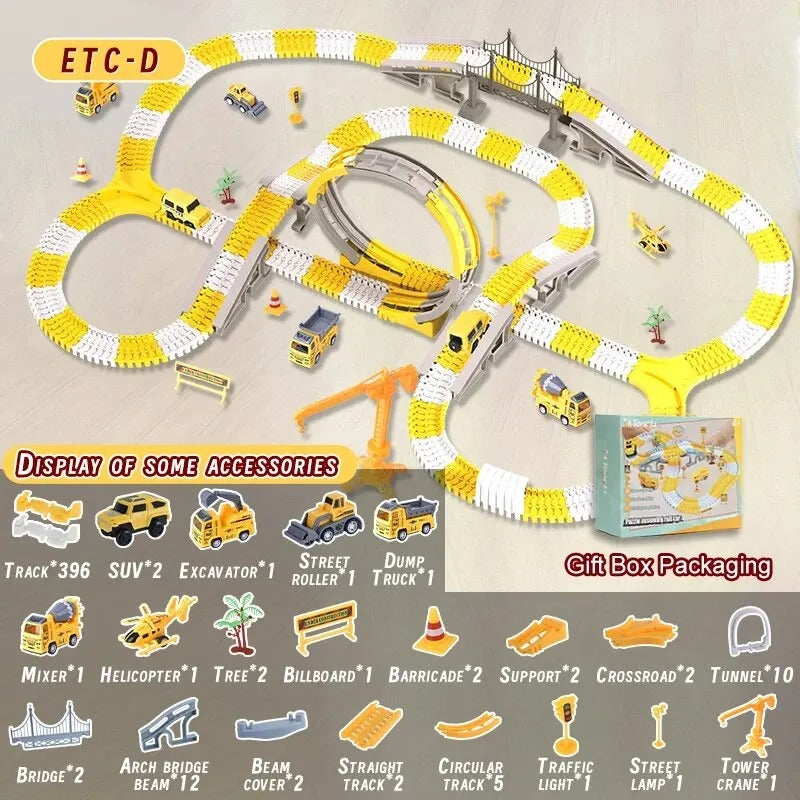 Electric railcar - Extendable Track