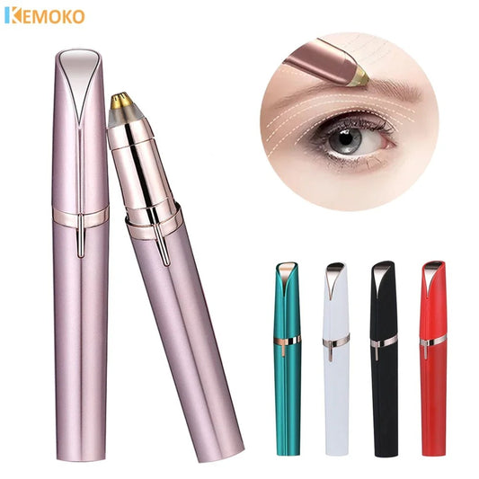 Electric Eyebrow Trimmer USB – Painless Facial Hair Remover & Brow Shaper