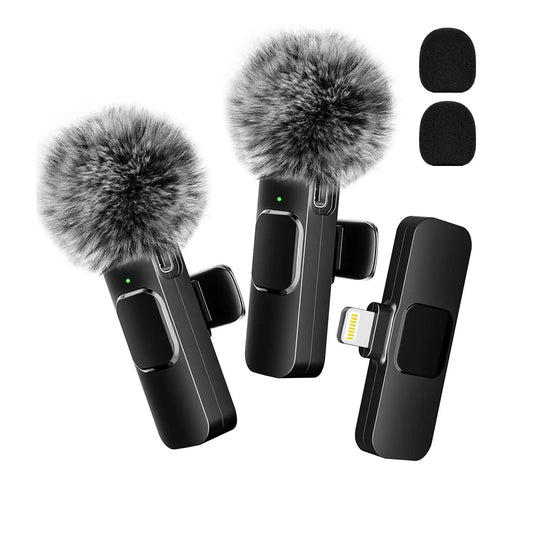 Wireless Microphone Audio Video Recording Microphone Live Stream Podcast