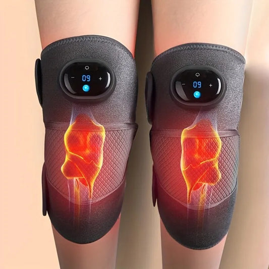 Heated knee massager