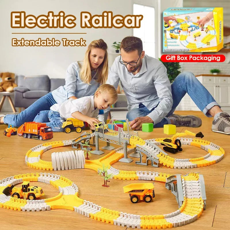 Electric railcar - Extendable Track