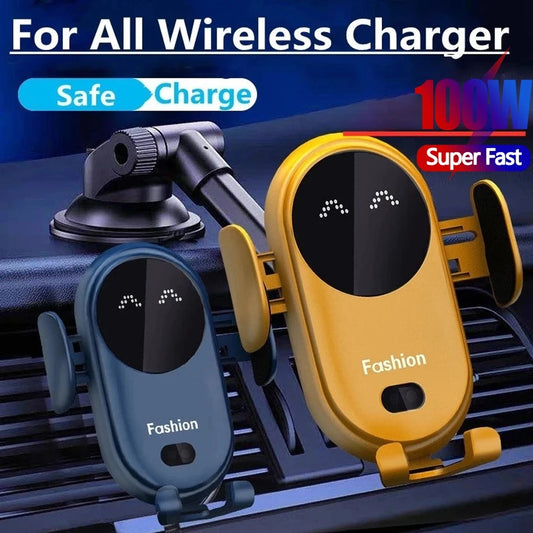 Wireless Car Charger Intelligent Infrared Phone Holder