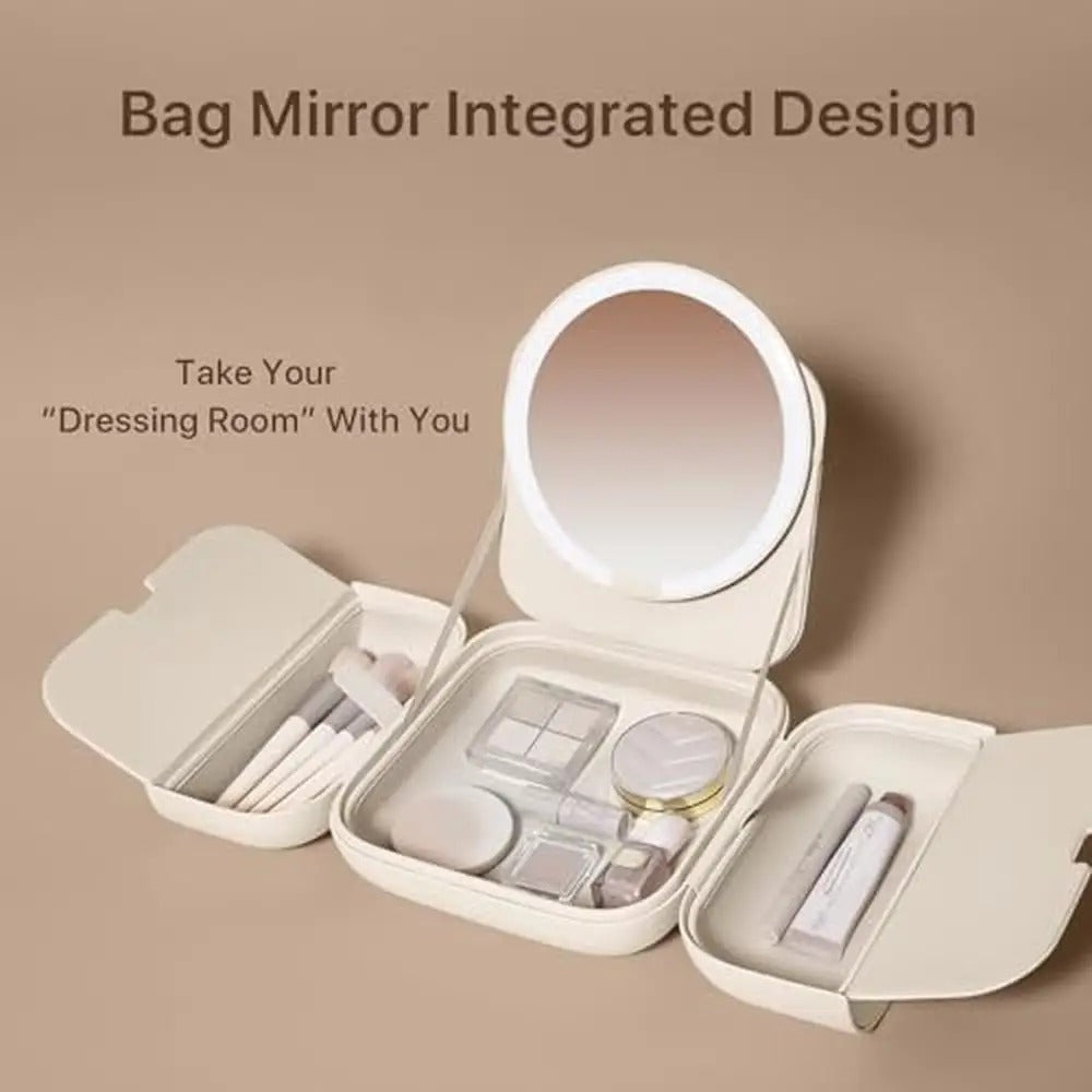 Portable LED makeup mirror