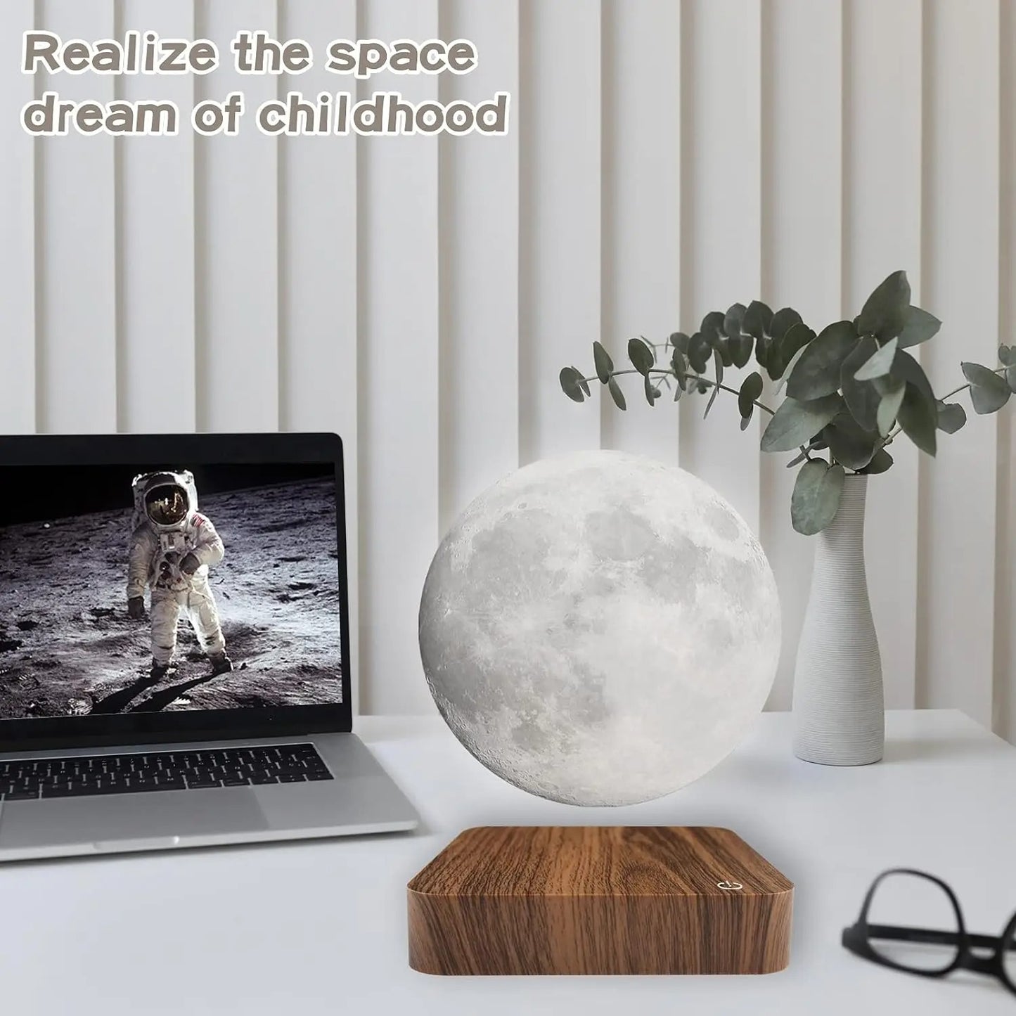 Levitating Moon Magnetic Floating Night Light