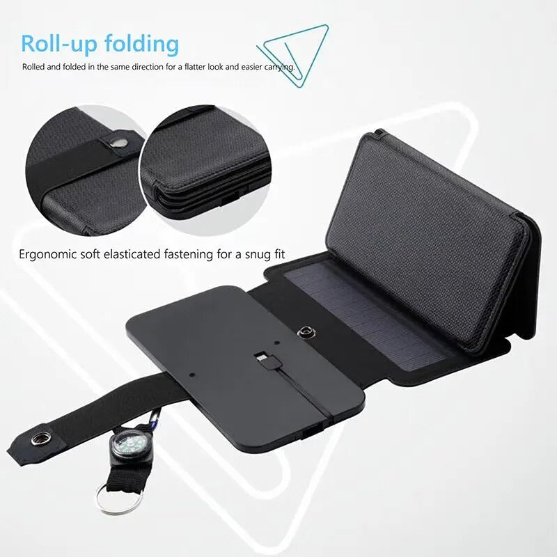 Solar Panels Chargers Foldable Solar Panel Charger with USB Output Device Camping Tool