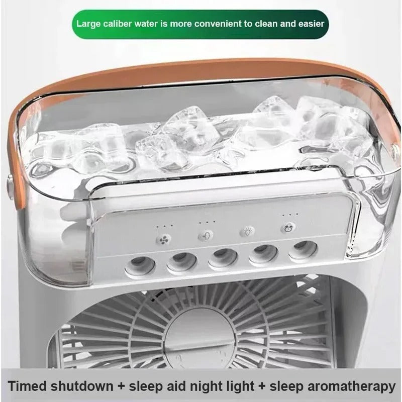 Portable Air Conditioner Fan, 3 In 1 Ice Mist Mini Evaporative Portable Air Cooler