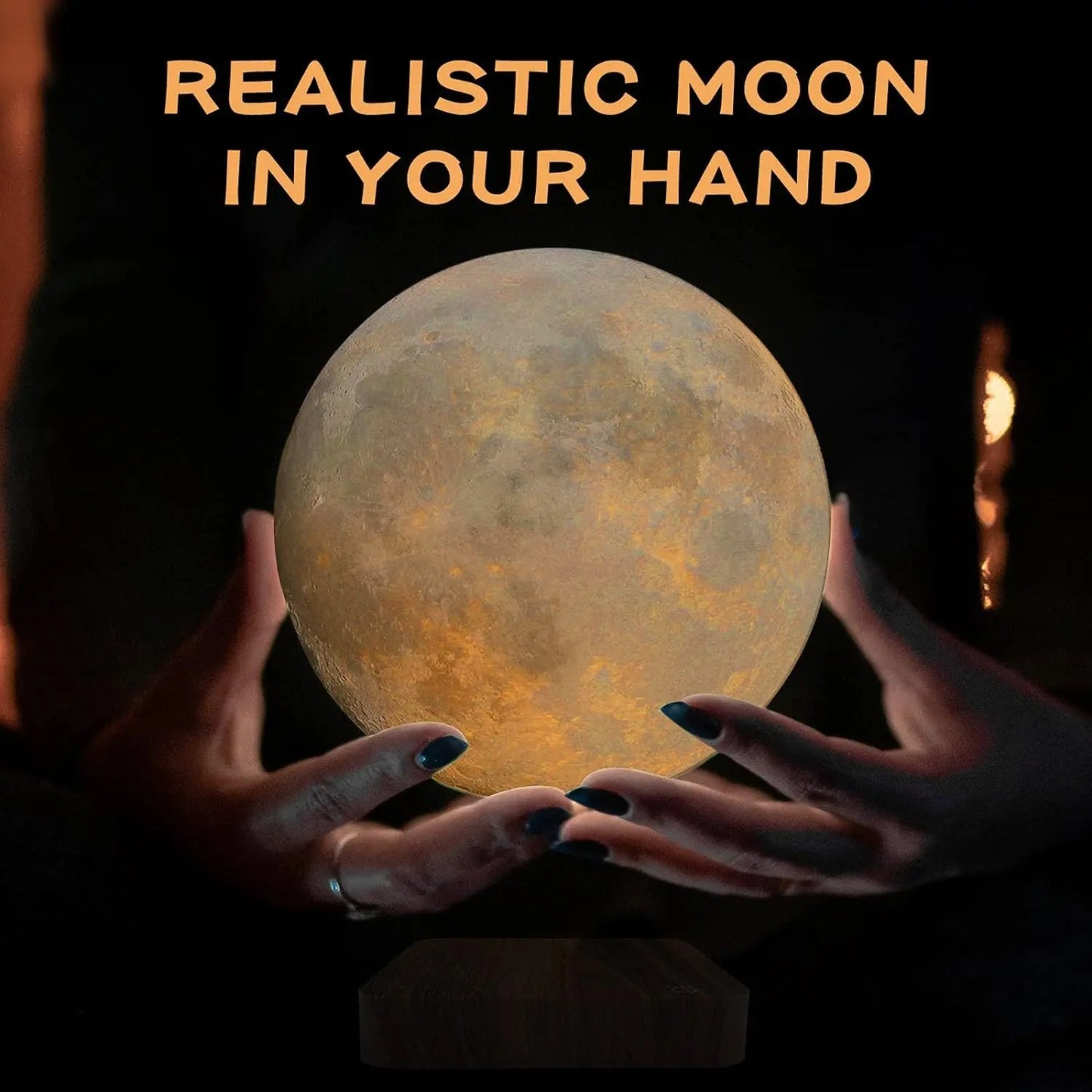 Levitating Moon Magnetic Floating Night Light