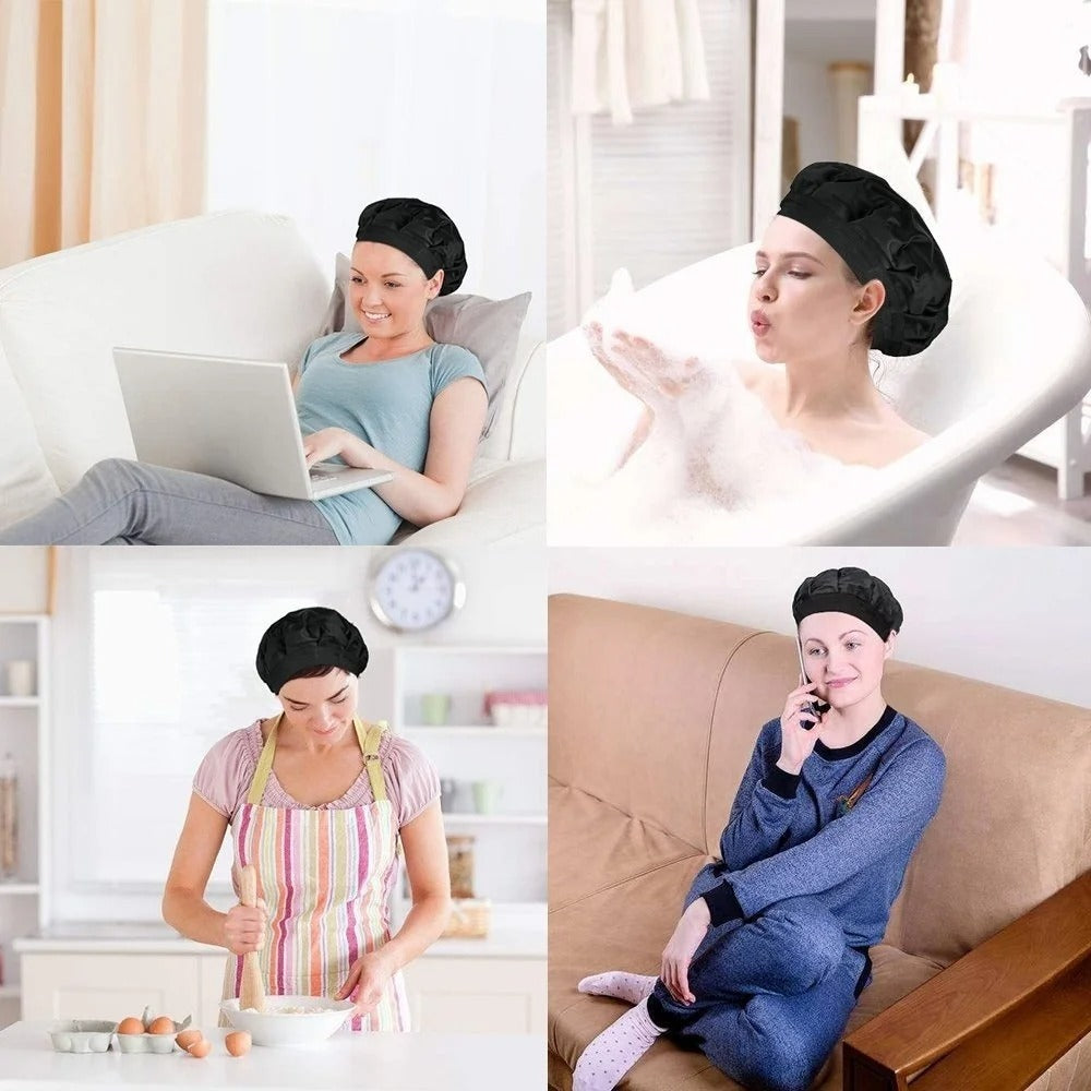 Cordless hot/cold therapy hair cap