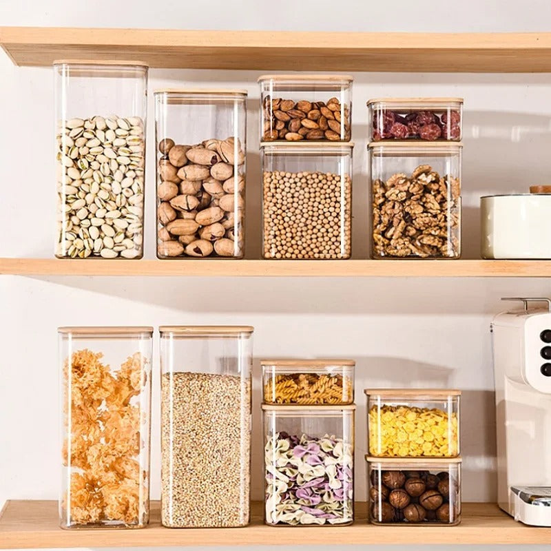 Glass storage container