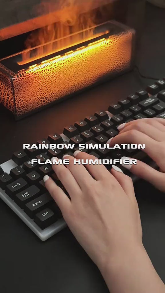 Rainbow Simulation Flame Humidifier