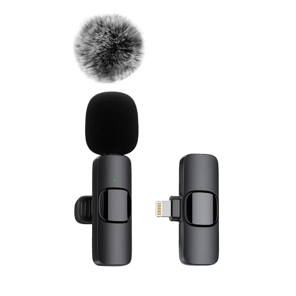 Wireless Microphone Audio Video Recording Microphone Live Stream Podcast