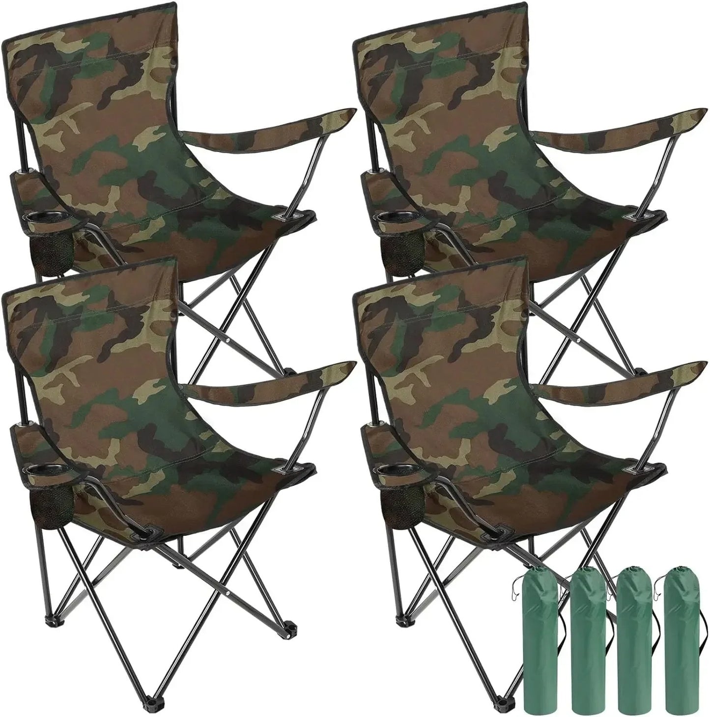 Folding Camping Chair Portable Beach Chair Outdoor Folding Chair With Mesh Cup Holder Foldable