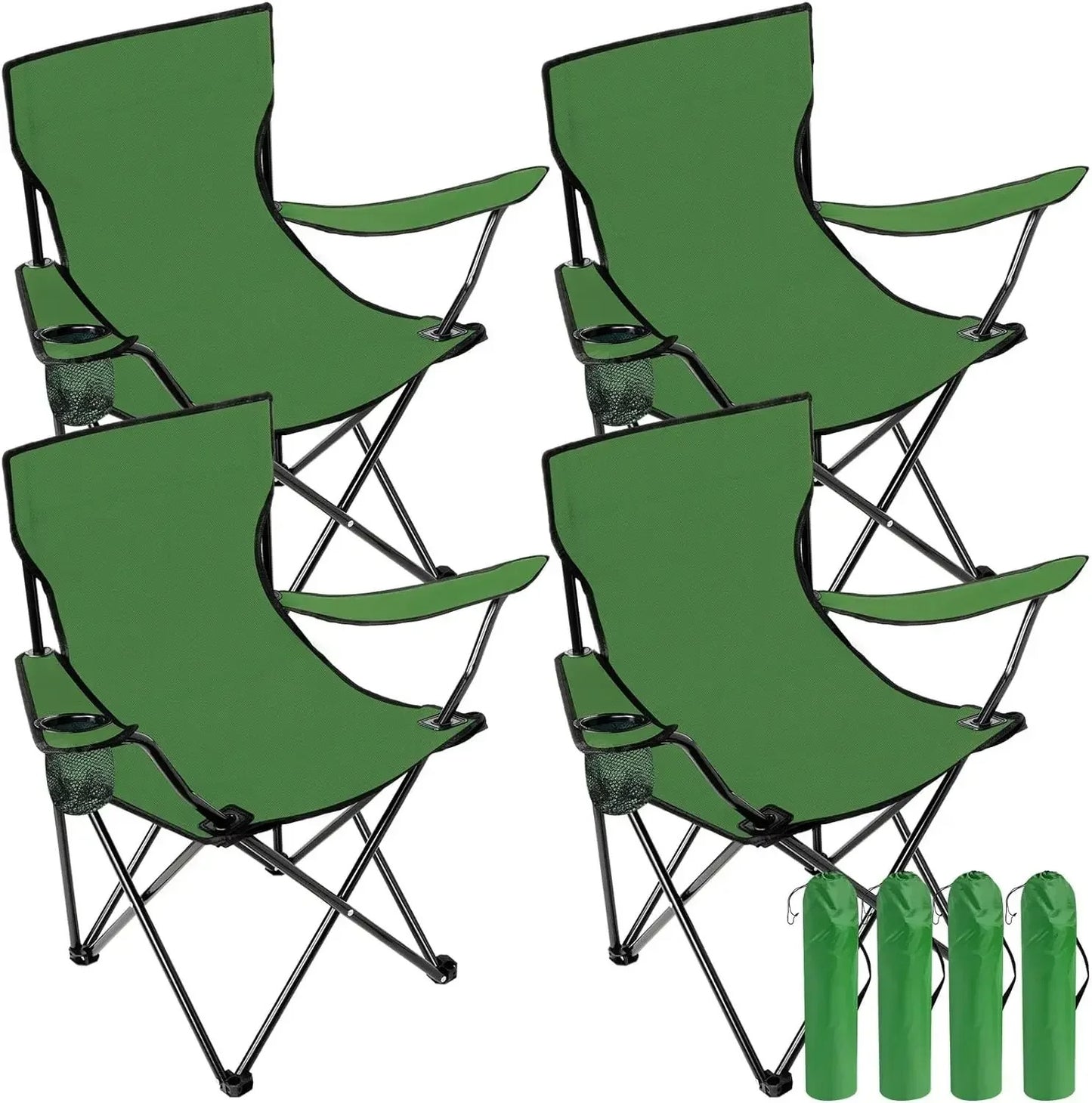 Folding Camping Chair Portable Beach Chair Outdoor Folding Chair With Mesh Cup Holder Foldable