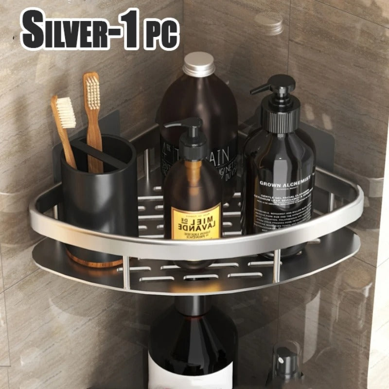 Bathroom Shelf Kitchen Storage Organizer Aluminum Alloy Bathroom Accessories