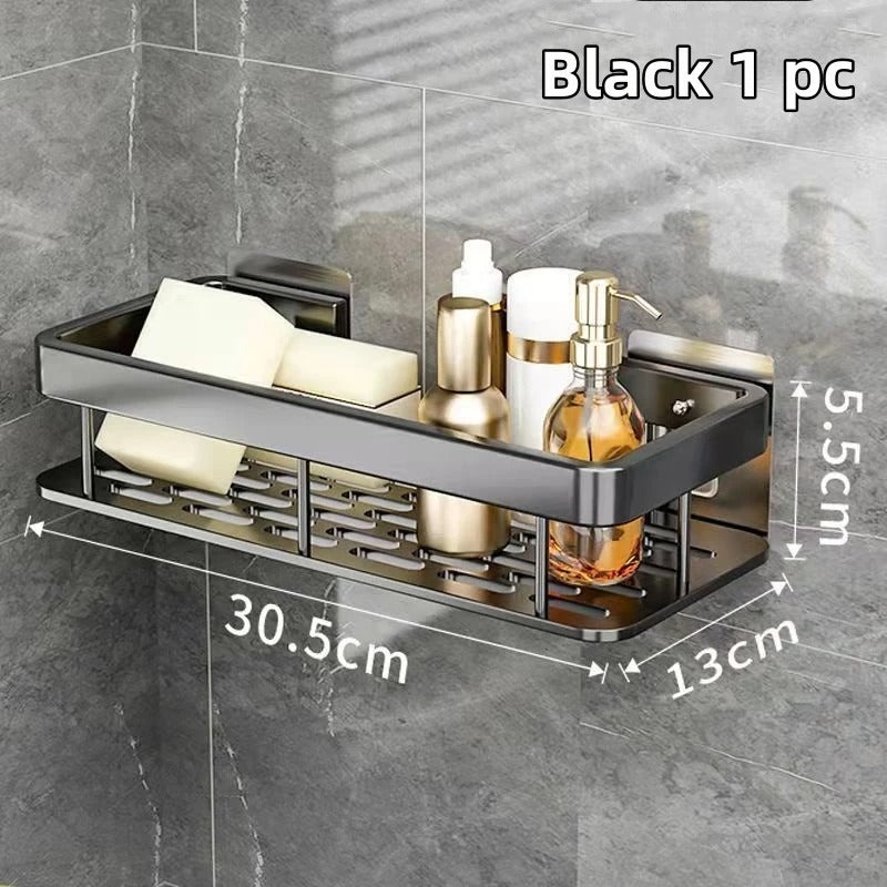 Bathroom Shelf Kitchen Storage Organizer Aluminum Alloy Bathroom Accessories